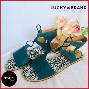 New. Lucky Brand Sandals. Navy Blue